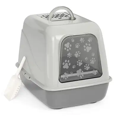 ALTA Юта туалет для кошек закрытый серый