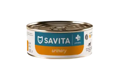 SAVITA vet Urinary S/O консервы для взрослых кошек при мочекаменной болезни с птицей
